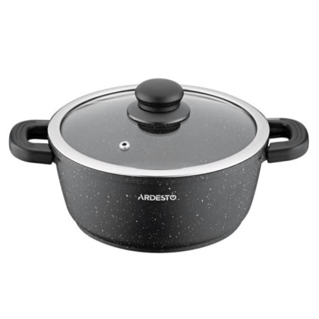 Кастрюля с крышкой Ardesto Anzio AR2412GE 16 см 1.2 л черная