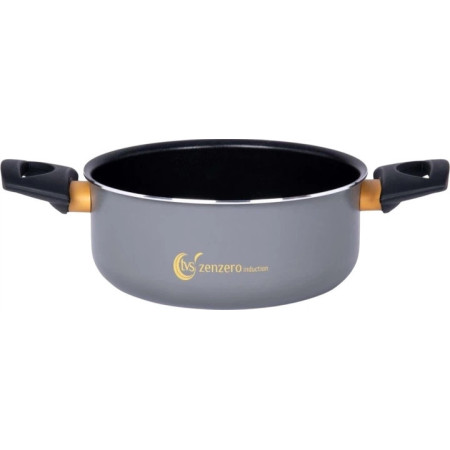 Кастрюля TVS Zenzero Induction 83404202310001 20 см 2.6 л серый