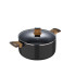 Кастрюля с крышкой Bergner Earth black BG-32036-BK 24 см 4.3 л черная