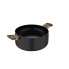 Кастрюля с крышкой Bergner Earth black BG-32036-BK 24 см 4.3 л черная
