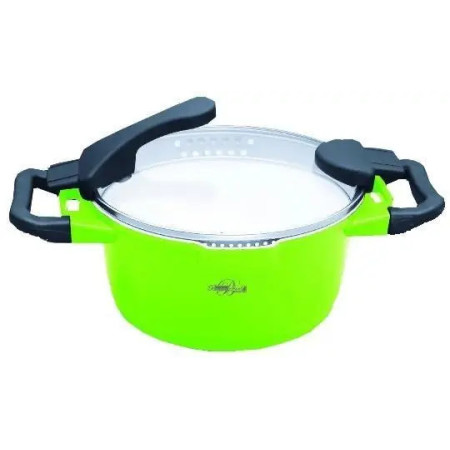 Каструля Barton Steel BS-4024-green 3,8 л 24 см зеленая
