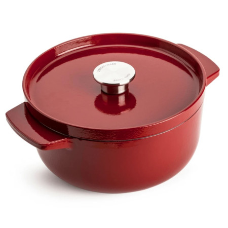 Каструля с крышкой KitchenAid СС006060-001 26 см 5.2 л красная