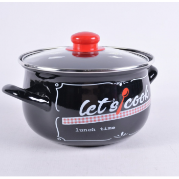 Кастрюля эмалированная Gusto Lets Cook GT-T-116-LCB 16 см 2.1 л