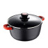 Кастрюля с крышкой Bergner Chroma BG-30114-BK 20 см 2.2 л черная