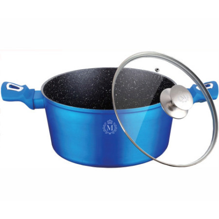 Кастрюля с крышкой Meisterklasse Royal Blue Edition MK-1045-20 20 см 2.1 л