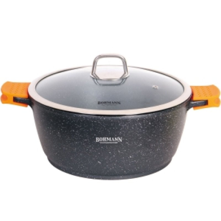 Кастрюля с мраморным покрытием Bohmann BH-7350-28 28 см 5,8 л