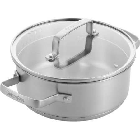 Каструля с крышкой GreenPan Chef's Collection CC007729-001 18 см 2 л серебристая