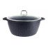 Кастрюля с крышкой Bohmann BH-7350-40-MRB 40 см 17.5 л серая