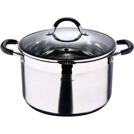 Кастрюля с крышкой MasterРro Foodies collection BGMP-1505-BK 20 см 4 л серая