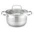 Кастрюля с крышкой Rainstahl RS-СS-2119-24 24 см 6.5 л серебристый