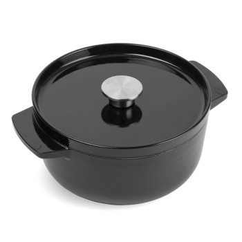Каструля с крышкой KitchenAid СС006058-001 22 см 3.3 л черная Каструля с крышкой KitchenAid СС006058-001 22 см 3.3 л черная