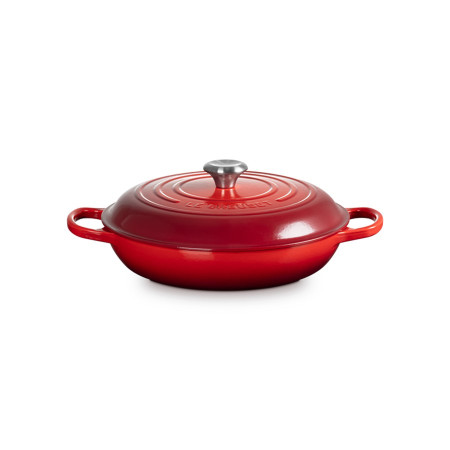 Каструля Le Creuset Signature Cast Iron Shallow Casserole 21180300602430 3.5 л 30 см вишневая