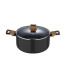 Кастрюля с крышкой Bergner Earth black BG-32036-BK 24 см 4.3 л черная