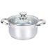 Кастрюля с крышкой Gusto ForСe GT-1107-24 24 см 6.1 л серебристая