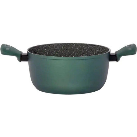 Кастрюля TVS Eco Ok Induction 4N480243310001 24 см 4.4 л зеленая