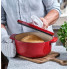 Каструля с крышкой KitchenAid СС006060-001 26 см 5.2 л красная