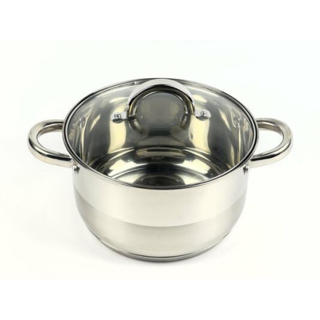 Кастрюля с крышкой Best Seller KH-2245 20 см 3.4 л серебристая
