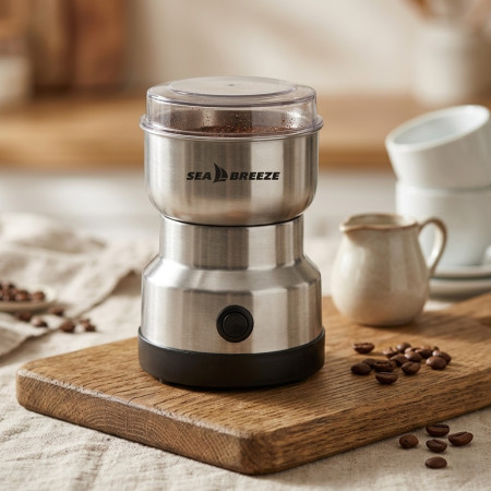 Кофемолка Sea Breeze SB-0601 350 Вт серебристая