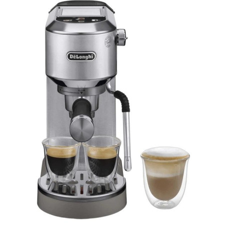 Кофеварка рожковая Delonghi Dedica Duo EC 890.M 1450 Вт серебристая