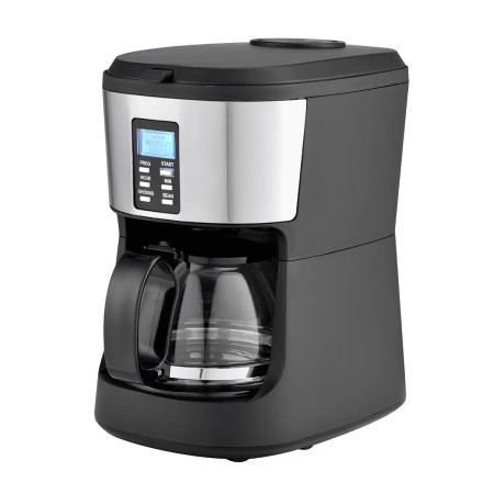 Кофеварка капельная со встроенной кофемолкой Grunhelm GDC-075GM 650 Вт черная