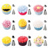 Мешок кондитерский с насадками 18484 42 предмета голубой