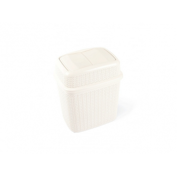 Бак для мусора Ucsan Plastik M-1022-White 5 л белый
