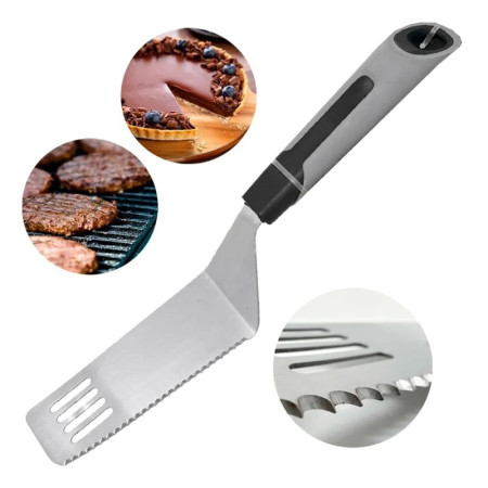 Лопатка кухонная Stenson R91971 18.5 см серебристая
