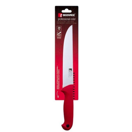 Нож поварской Bergner Professional color BG-39140-RD 20 см