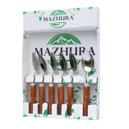Набор чайных ложек Mazhura Wood Walnut MZ-505660 6 шт
