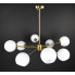 Люстра потолочная на 8 лампочек 27829 Латунь 30-65х92х92 см.