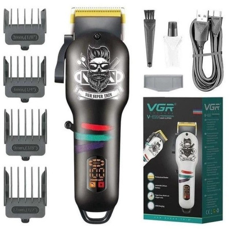 Машинка для стрижки аккумуляторная VGR V-699 BLACK 5 Вт черная