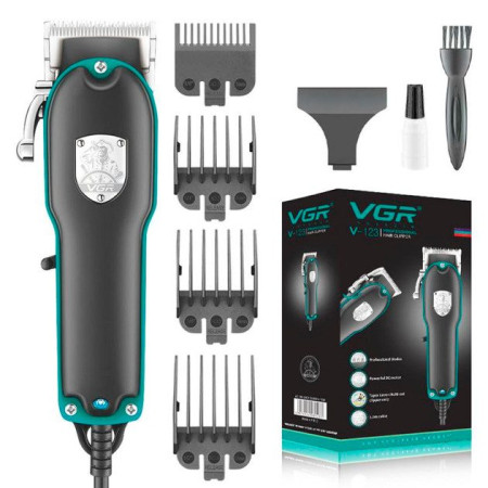 Машинка для стрижки VGR V-123 10 Вт черная