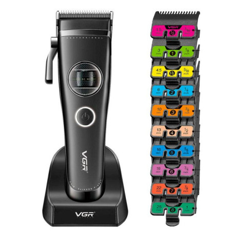 Машинка для стрижки аккумуляторная VGR V-880C BLACK 10 Вт черная