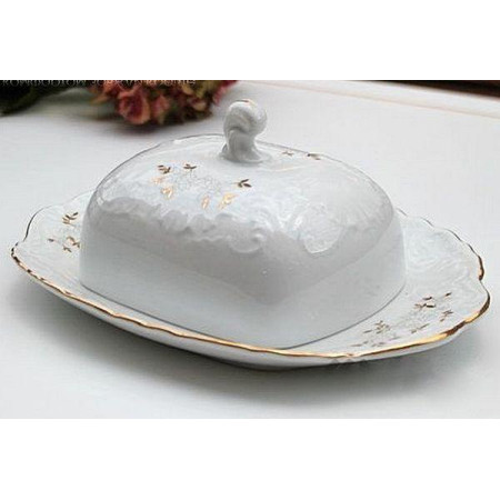 Масленка Cmielow Rococo White flower 9705-1274
