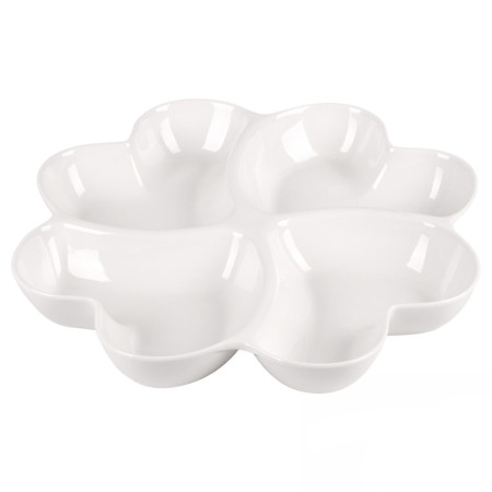 Менажница Stenson Clover MC4165-12 4х30.5х30.5 см белая