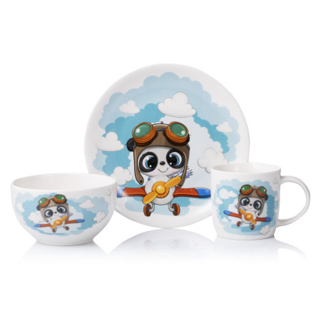 Набор детской посуды Ardesto Panda pilot AR-3451-PS 3 предмета