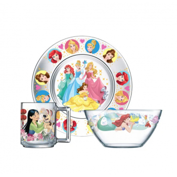 Детский набор посуды ОСЗ Принцессы 18C2055-Princesses 3 предмета