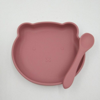 Детский набор посуды 6437 2 предмета розовый