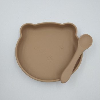 Детский набор посуды 6434 2 предмета коричневый