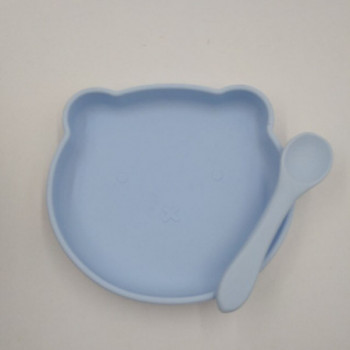 Детский набор посуды 6432 2 предмета голубой