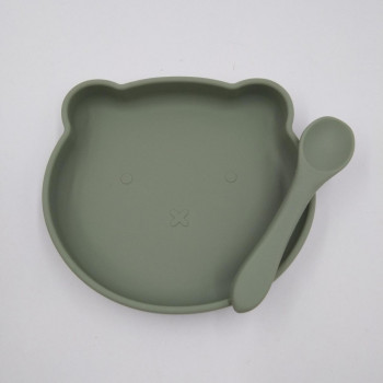 Детский набор посуды 6436 2 предмета зеленый