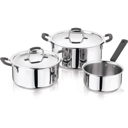 Набор посуды MasterPro Foodies collection BGEU-5539 5 предметов серебристый