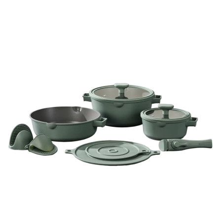 Набор посуды Pepper Forest Chef PR-2501 10 предметов зеленый