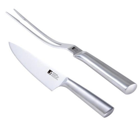 Набор столовых приборов для мяса Bergner BG-40220-MM 2 предметов серебристый