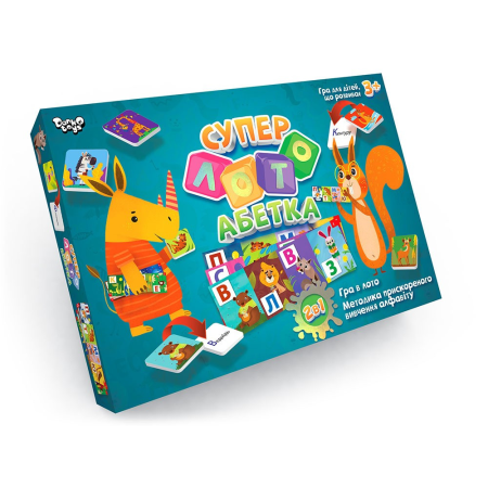 Настольная игра Danko Toys Суперлото Азбука СЛА-01U