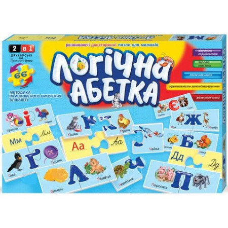 Настольная игра Danko Toys Логическая азбука DT66Asp-U