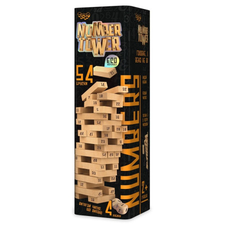 Настольная игра Danko Toys Number Tower NT-01U