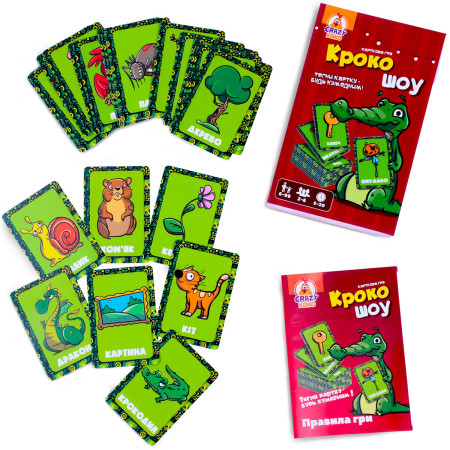Настольная игра Vladi Toys Крокошоу VT8077-02 50 карт