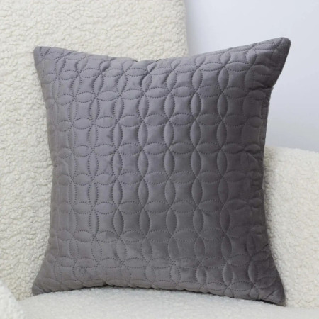 Наволочка декоративная с замком ТЕП VELOUR Мозаика 2-05175_36297 45х45 см серая