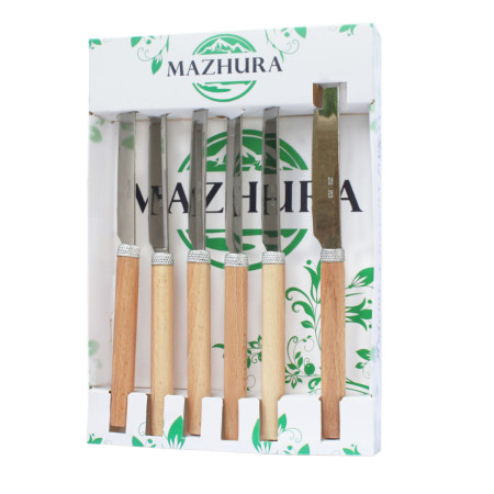Набор столовых ножей Mazhura Beech Wood MZ-505669 6 шт